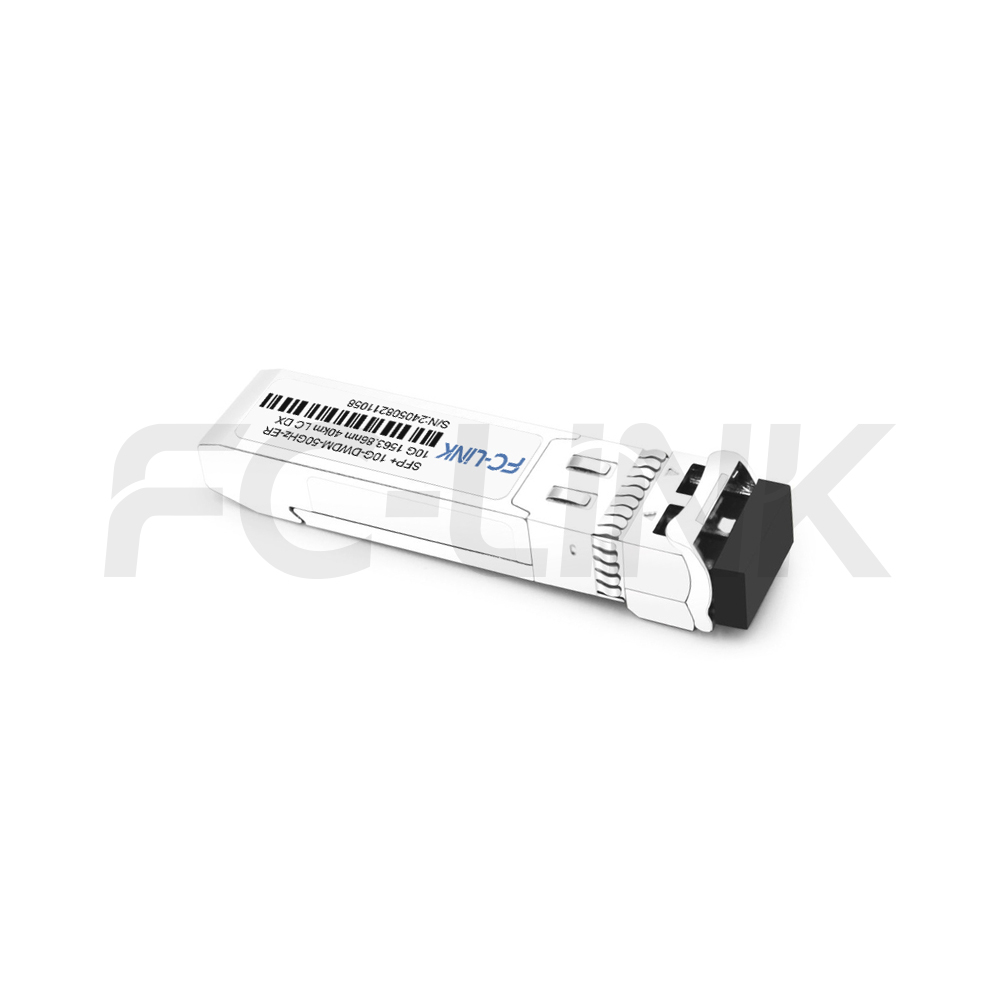 1SFP+ 10G 50GHz DWDM 40km ER LC DX 10G DWDM 50GHz SFP+ ER Transceiver for 40km SMF Links, Duplex LC
