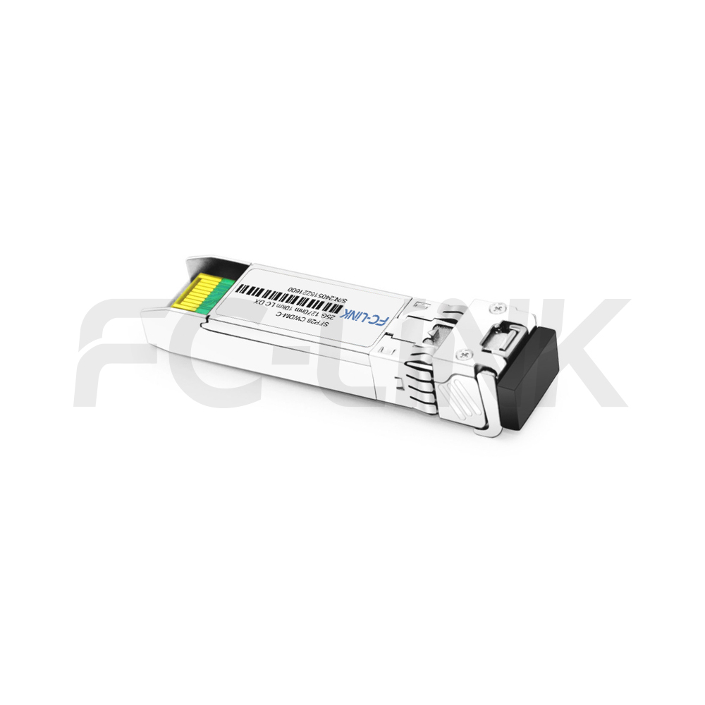 1SFP28 25G CWDM 10km LC DX 25G CWDM SFP28 Transceiver for 10km SMF Links, Duplex LC
