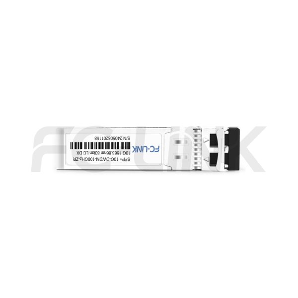 10G DWDM 100GHz SFP+ ZR Transceiver for 80km SMF Links, Duplex LC