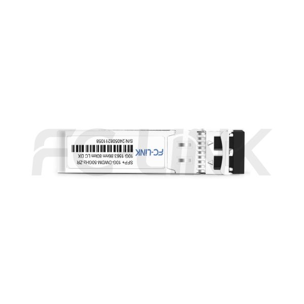 10G DWDM 50GHz SFP+ ZR Transceiver for 80km SMF Links, Duplex LC