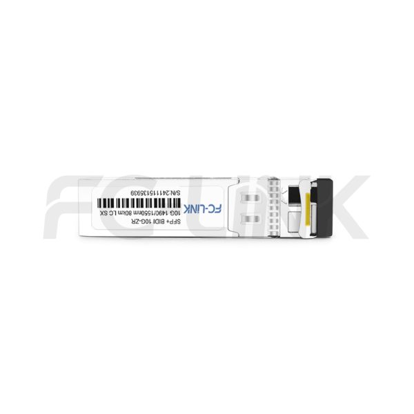 10G SFP+ BIDI ZR Transceiver for 80km SMF Links, 1490/1550nm Simplex LC