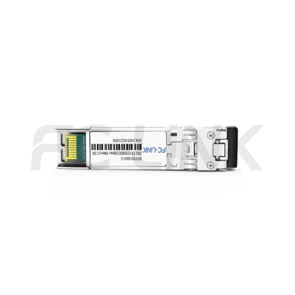 25G SFP28 BIDI LR Transceiver for 10km SMF Links, 1270/1330nm Simplex LC