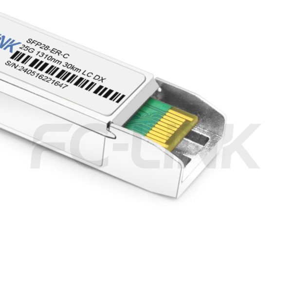 4SFP28 25G 1310nm 30km ER LC DX 25G SFP28 ER Transceiver for 30km SMF Links, 1310nm Duplex LC