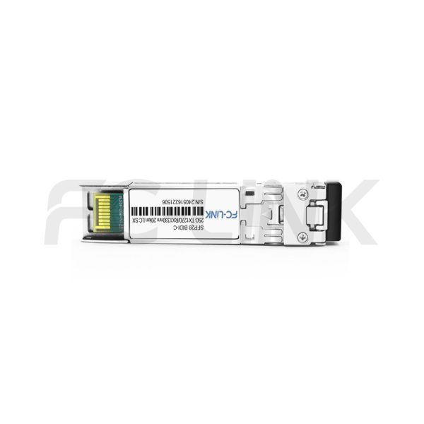 25G SFP28 BIDI ELR Transceiver for 20km SMF Links, 1270/1330nm Simplex LC