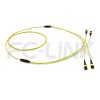 MPO Breakout Cable, 2 x MPO-12 APC(Female/Male) to 2 x MPO-12 APC(Female/Male), 24 Fibers, Singlemode(OS2),0.35dB Max, Yellow