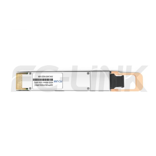400g-qsfp-dd-850nm-100m-mpo16-gallery-1 Generic Compatible 400GBASE-SR8 QSFP-DD 850nm 100m DOM MPO16 MMF Optical Transceiver Module