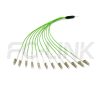 mpo-12-fibers-om5-mm-harness-cable-gallery-3 MPO Harness Cable, MPO-12 PC/APC(Female/Male) to LC PC/APC, 12 Fibers, Multimode(OM5), 0.35dB Max, Type A/AF/B/U, Lime Green