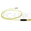 MPO Harness Cable, MPO-12 APC(Female/Male) to LC APC, 12 Fibers, Singlemode, 0.35dB Max, Type A/AF/B/U, Yellow
