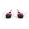 mpo-16-fibers-om4-mm-jumper-gallery-1 MPO-16 Fiber Optic Cable - MPO to MPO OM4 Multimode, 16-Fiber Jumper Cord, for 400G/800G SR8 Extended Reach, PC/APC Polish (Female/Male), Type B, Aqua/Violet