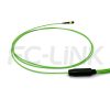 mpo-16-fibers-om5-mm-harness-cable-gallery-4 MPO Harness Cable, MPO-16 PC/APC(Female/Male) to LC PC/APC, 16 Fibers, Multimode(OM5), 0.35dB Max, Type B, Lime Green