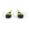 mpo-16-fibers-om5-mm-jumper-gallery-1 MPO-16 Fiber Optic Cable - MPO to MPO OM5 Multimode, 16-Fiber Jumper Cord, for 400G/800G/1.6T SR8, PC/APC Polish (Female/Male), Type B, Lime Green