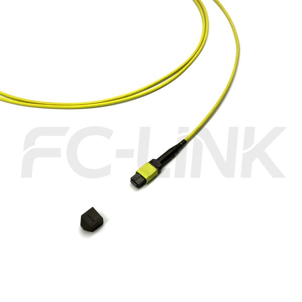 MPO Harness Cable, MPO-16 APC(Female/Male) to LC APC, 16 Fibers, Singlemode, 0.35dB Max, Type B, Yellow