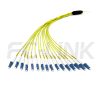 MPO Harness Cable, MPO-16 APC(Female/Male) to LC APC, 16 Fibers, Singlemode, 0.35dB Max, Type B, Yellow