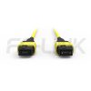 mpo-16-fibers-os2-sm-jumper-gallery-1 MPO-16 Fiber Optic Cable - MPO to MPO OS2 Singlemode, 16-Fiber Jumper Cord, for 800G QSFP-DD & 800G OSFP DR8, APC Polish (Female/Male), Type B, Yellow
