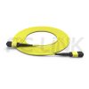 mpo-16-fibers-os2-sm-jumper-gallery-4 MPO-16 Fiber Optic Cable - MPO to MPO OS2 Singlemode, 16-Fiber Jumper Cord, for 800G QSFP-DD & 800G OSFP DR8, APC Polish (Female/Male), Type B, Yellow