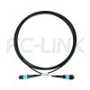 mpo-24-fibers-om3-mm-armored-jumper-gallery-5 Armored MPO-24 Fiber Optic Cable - MPO to MPO OM3 Multimode, 24-Fiber Armored Jumper Cord, for 10G/25G Backbone, PC/APC Polish (Female/Male), Type A/B/C/D/E, Aqua