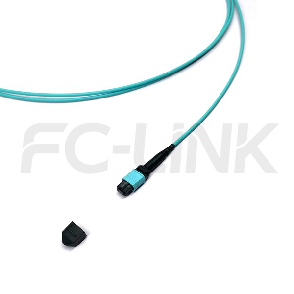 mpo-24-fibers-om3-mm-harness-cable-gallery-1 MPO Harness Cable, MPO-24 PC/APC(Female/Male) to LC PC/APC, 24 Fibers, Multimode(OM3), 0.35dB Max, Type A/B/C/U, Aqua