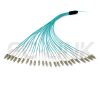 mpo-24-fibers-om3-mm-harness-cable-gallery-3 MPO Harness Cable, MPO-24 PC/APC(Female/Male) to LC PC/APC, 24 Fibers, Multimode(OM3), 0.35dB Max, Type A/B/C/U, Aqua