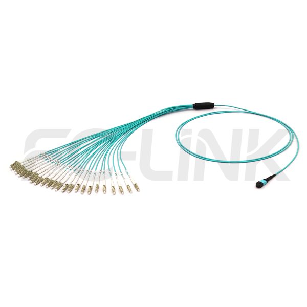 mpo-24-fibers-om3-mm-harness-cable-main-1 MPO Harness Cable, MPO-24 PC/APC(Female/Male) to LC PC/APC, 24 Fibers, Multimode(OM3), 0.35dB Max, Type A/B/C/U, Aqua