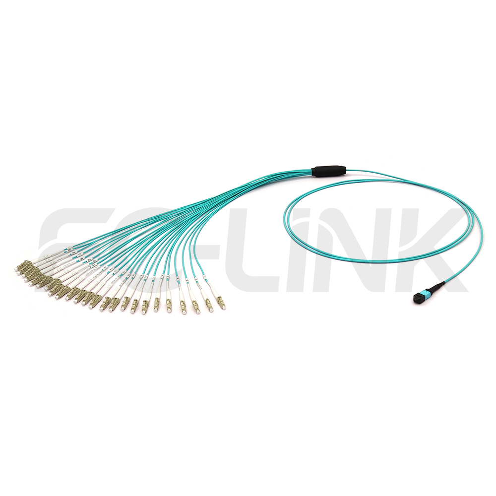 mpo-24-fibers-om3-mm-harness-cable-main-1 MPO Harness Cable, MPO-24 PC/APC(Female/Male) to LC PC/APC, 24 Fibers, Multimode(OM3), 0.35dB Max, Type A/B/C/U, Aqua