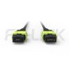 mpo-24-fibers-om5-mm-armored-jumper-gallery-1 Armored MPO-24 Fiber Optic Cable - MPO to MPO OM5 Multimode, 24-Fiber Armored Jumper Cord, for 10G/25G Backbone, PC/APC Polish (Female/Male), Type A/B/C/D/E, Lime Green