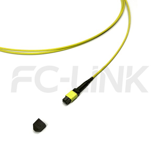 MPO Harness Cable, MPO-24 APC(Female/Male) to LC APC, 24 Fibers, Singlemode, 0.35dB Max, Type A/B/C/U, Yellow