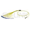 MPO Harness Cable, MPO-24 APC(Female/Male) to LC APC, 24 Fibers, Singlemode, 0.35dB Max, Type A/B/C/U, Yellow