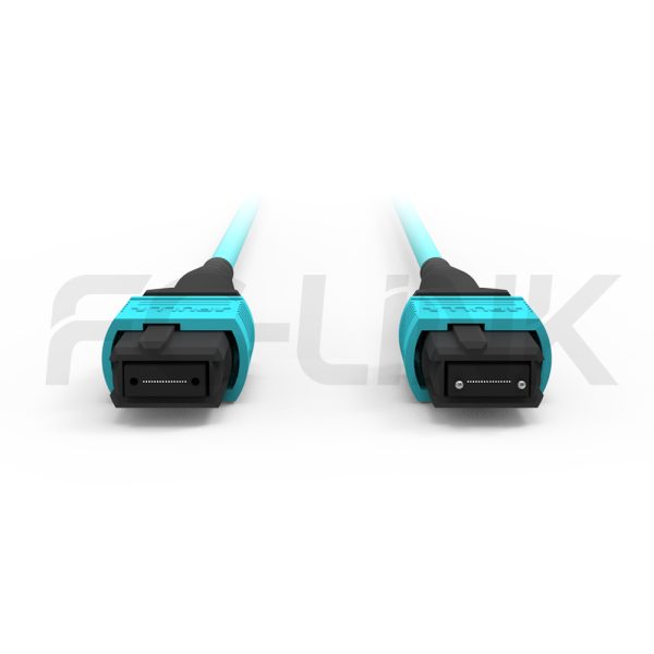 mpo-32-fibers-base-16-trunk-cable-gallery-1 MPO-32 Trunk Cable - 32 Fiber Main Trunk Cord, Base-16, Supports OS2/OM3/OM4/OM5, for 400G/800G Backbone, PC/APC Polish (Female/Male), Type B