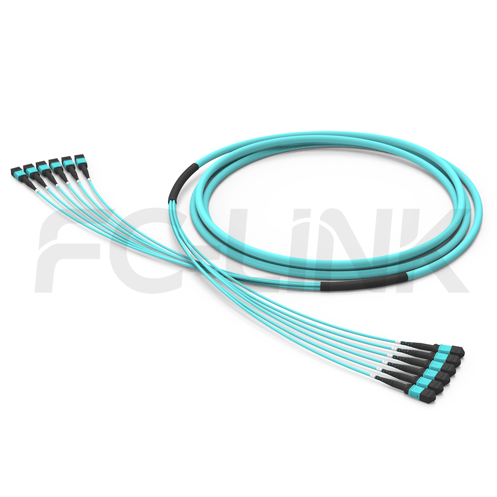 MPO-48 Trunk Cable - 48 Fiber Main Trunk Cord, Base-8, Supports OS2/OM3/OM4/OM5, for Ultra-High-Density Backbone, PC/APC Polish (Female/Male), Type A/B