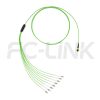 mpo-8-fibers-om5-mm-harness-cable-gallery-5 MPO Harness Cable, MPO-8 PC/APC(Female/Male) to LC PC/APC, 8 Fibers, Multimode(OM5), 0.35dB Max, Type A/AF/B/U, Lime Green