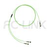 mpo12-2-mpo6-om5-mm-breakout-cable-gallery-6 MPO Breakout Cable, MPO-12 PC/APC(Female/Male) to 2 x MPO-6 PC/APC(Female/Male), 12 Fibers, Multimode(OM5),0.35dB Max, Lime Green