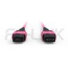 mpo16-2-mpo8-om4-mm-breakout-cable-gallery-2 MPO Breakout Cable, MPO-16 PC/APC(Female/Male) to 2 x MPO-8 PC/APC(Female/Male), 16 Fibers, Multimode(OM4),0.35dB Max, Aqua/Violet