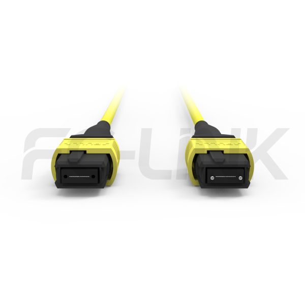 mpo16-2-mpo8-sm-os2-breakout-cable-gallery-3 MPO Breakout Cable, MPO-16 APC(Female/Male) to 2 x MPO-8 APC(Female/Male), 16 Fibers, Singlemode(OS2),0.35dB Max, Yellow