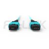 mpo24-2-mpo12-om3-mm-breakout-cable-gallery-2 MPO Breakout Cable, MPO-24 PC/APC(Female/Male) to 2 x MPO-12 PC/APC(Female/Male), 24 Fibers, Multimode(OM3),0.35dB Max, Aqua