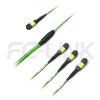 mpo24-3-mpo8-om5-mm-breakout-cable-gallery-1 MPO Breakout Cable, MPO-24 PC/APC(Female/Male) to 3 x MPO-8 PC/APC(Female/Male), 24 Fibers, Multimode(OM5),0.35dB Max, Lime Green