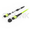 mpo24-3-mpo8-om5-mm-breakout-cable-gallery-3 MPO Breakout Cable, MPO-24 PC/APC(Female/Male) to 3 x MPO-8 PC/APC(Female/Male), 24 Fibers, Multimode(OM5),0.35dB Max, Lime Green