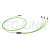mpo24-3-mpo8-om5-mm-breakout-cable-gallery-5 MPO Breakout Cable, MPO-24 PC/APC(Female/Male) to 3 x MPO-8 PC/APC(Female/Male), 24 Fibers, Multimode(OM5),0.35dB Max, Lime Green