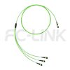mpo24-3-mpo8-om5-mm-breakout-cable-gallery-6 MPO Breakout Cable, MPO-24 PC/APC(Female/Male) to 3 x MPO-8 PC/APC(Female/Male), 24 Fibers, Multimode(OM5),0.35dB Max, Lime Green