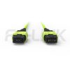 mpo8-2-mpo4-om5-mm-breakout-cable-gallery-2 MPO Breakout Cable, MPO-8 PC/APC(Female/Male) to 2 x MPO-4 PC/APC(Female/Male), 8 Fibers, Multimode(OM5),0.35dB Max, Lime Green