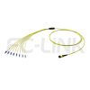 MPO Harness Cable, MPO-8 APC(Female/Male) to LC APC, 8 Fibers, Singlemode, 0.35dB Max, Type  A/AF/B/U, Yellow