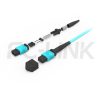 组4 MPO-24 Trunk Cable - 24 Fiber Main Trunk Cord, Base-12, Supports OS2/OM3/OM4/OM5, for 400G/800G Backbone, PC/APC Polish (Female/Male), Type A/B/C
