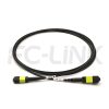 组5 Armored MPO-8 Fiber Optic Cable - MPO to MPO OS2 Singlemode, 8-Fiber Armored Jumper Cord, for 800G OSFP, 400G OSFP, 100G QSFP28, APC Polish (Female/Male), Type A/B, Yellow