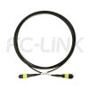 组6 Armored MPO-8 Fiber Optic Cable - MPO to MPO OS2 Singlemode, 8-Fiber Armored Jumper Cord, for 800G OSFP, 400G OSFP, 100G QSFP28, APC Polish (Female/Male), Type A/B, Yellow