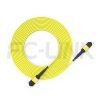 组6 MPO-8 Fiber Optic Cable - MPO to MPO OS2 Singlemode, 8-Fiber Jumper Cord, for 800G OSFP, 400G OSFP, 100G QSFP28, APC Polish (Female/Male), Type A/B, Yellow