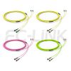 组6 MPO-24 Trunk Cable - 24 Fiber Main Trunk Cord, Base-12, Supports OS2/OM3/OM4/OM5, for 400G/800G Backbone, PC/APC Polish (Female/Male), Type A/B/C