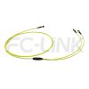 组7 MPO Breakout Cable, MPO-8 APC(Female/Male) to 2 x MPO-4 APC(Female/Male), 8 Fibers, Singlemode(OS2),0.35dB Max, Yellow