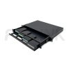 MPO 1U Rack Mount Fiber Enclosure with 4 Plastic Cassettes(4pcs of 24 Fibers MPO to LC Fiber Patch Cord), 96 Fibers, Sliding Type